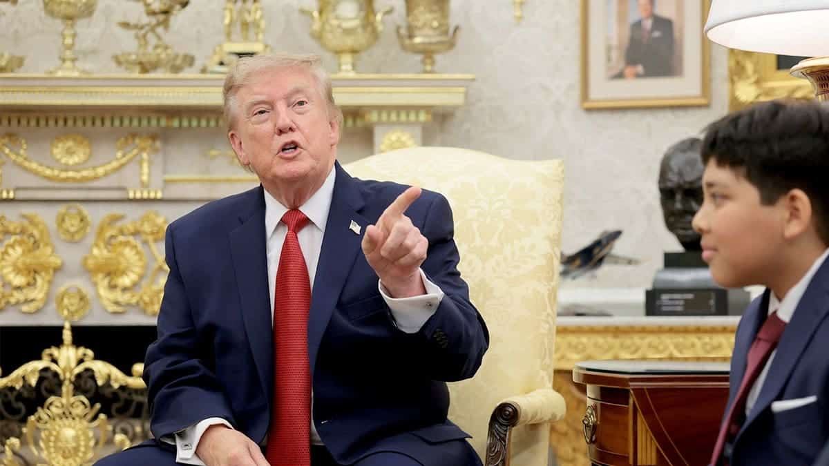 Donald Trump, Nathaniel Rai in Oval Office