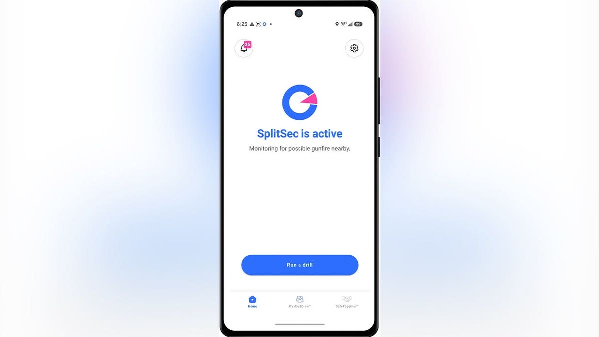 SplitSec homescreen