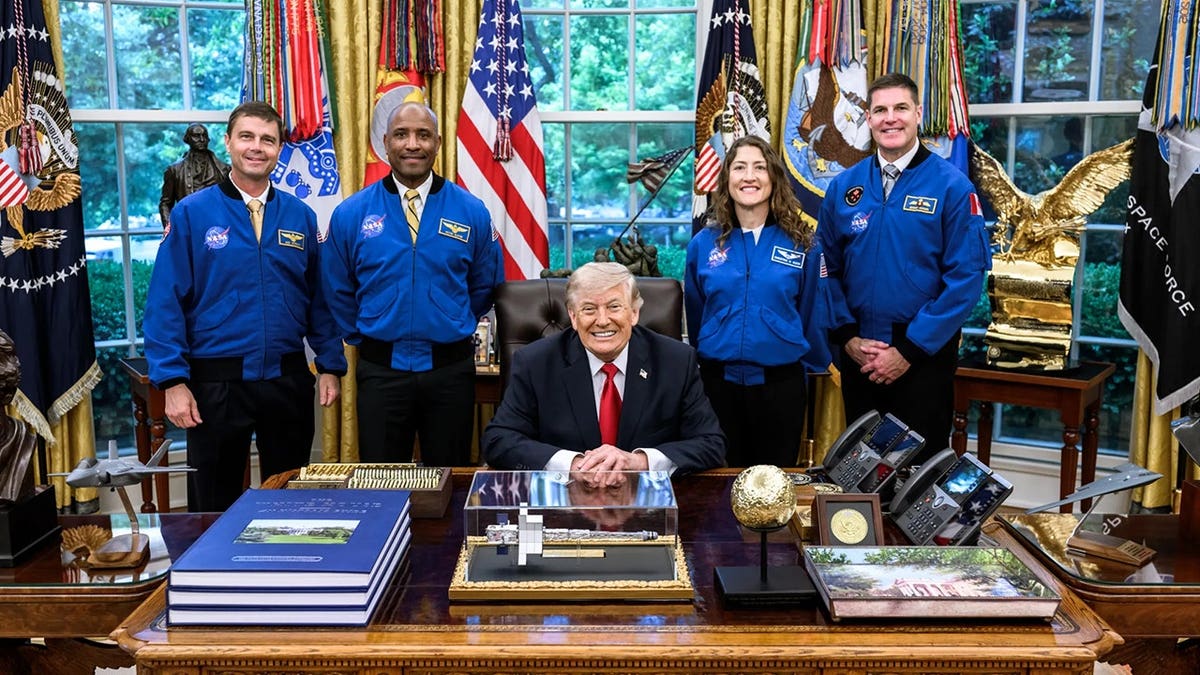 Artemis II crew at the White House.
