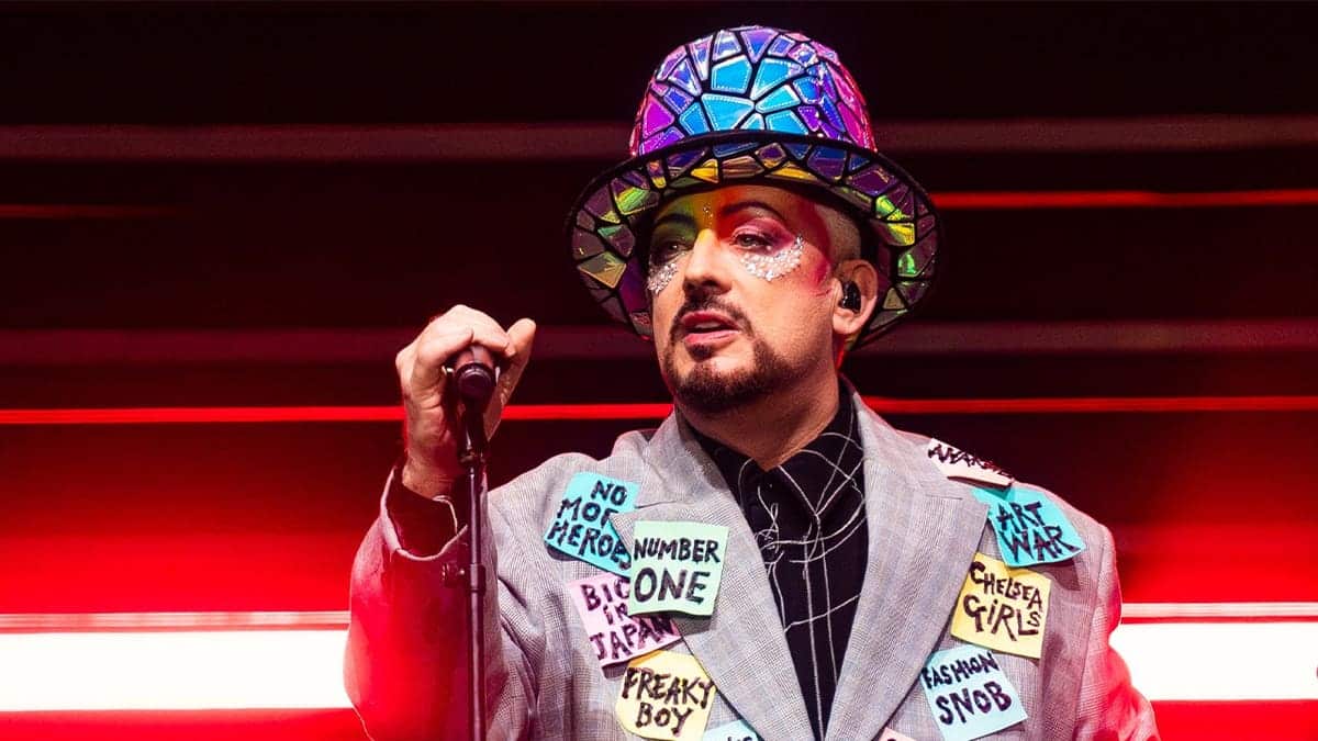 Boy George on stage