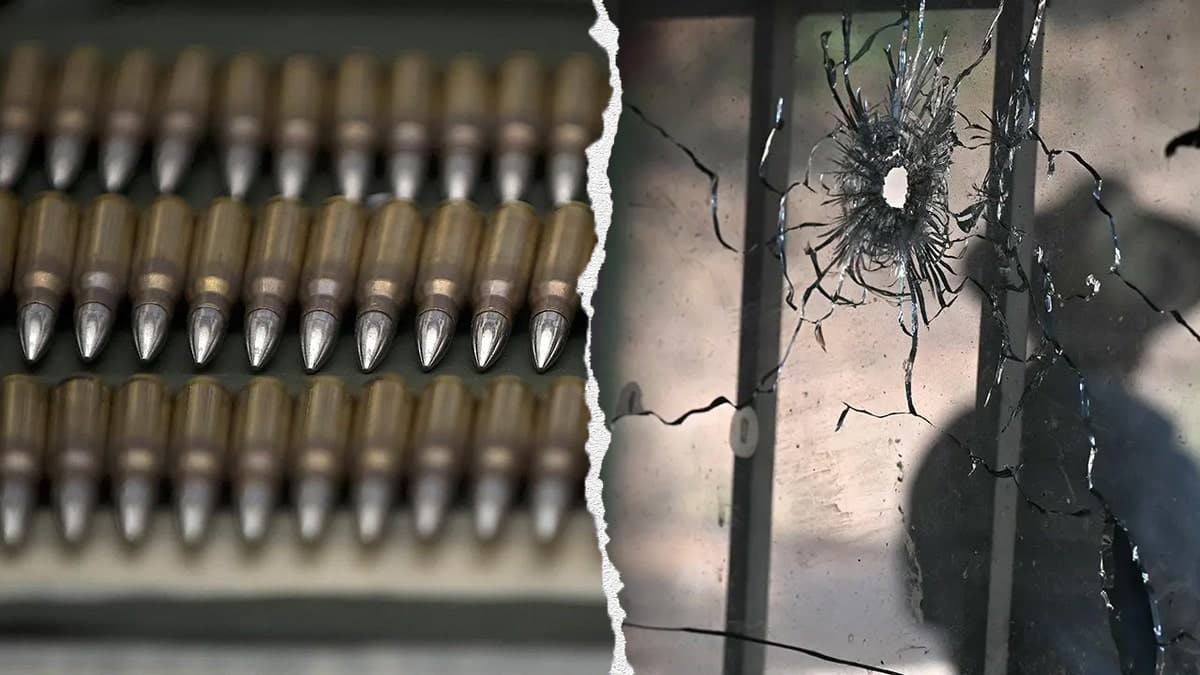 Ammunition and a shot out window in Mexico amid cartel violence