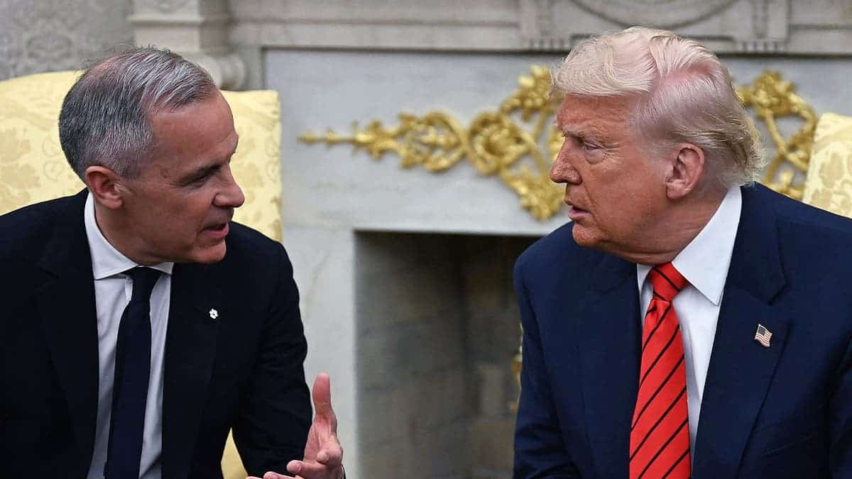 Canada Prime Minister Mark Carney and President Donald Trump