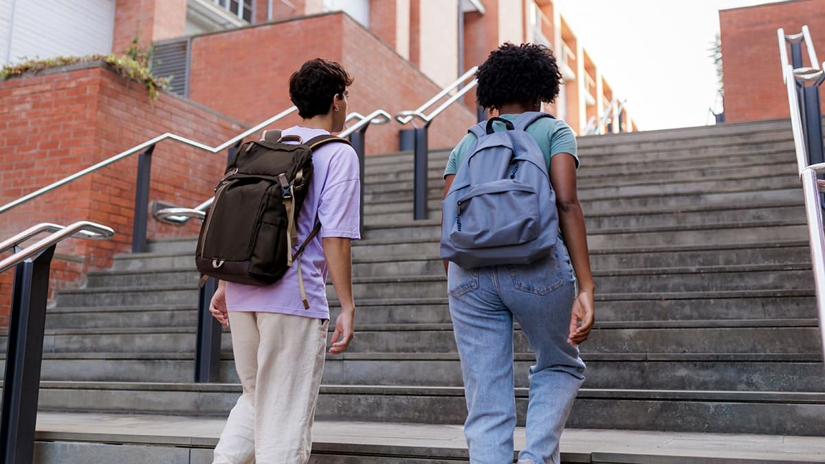 College Students on University Campus