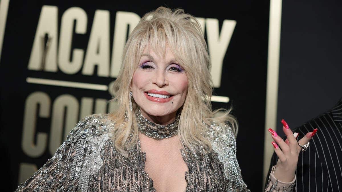 Dolly Parton attends the Academy of Country Music Awards in Frisco, Texas.