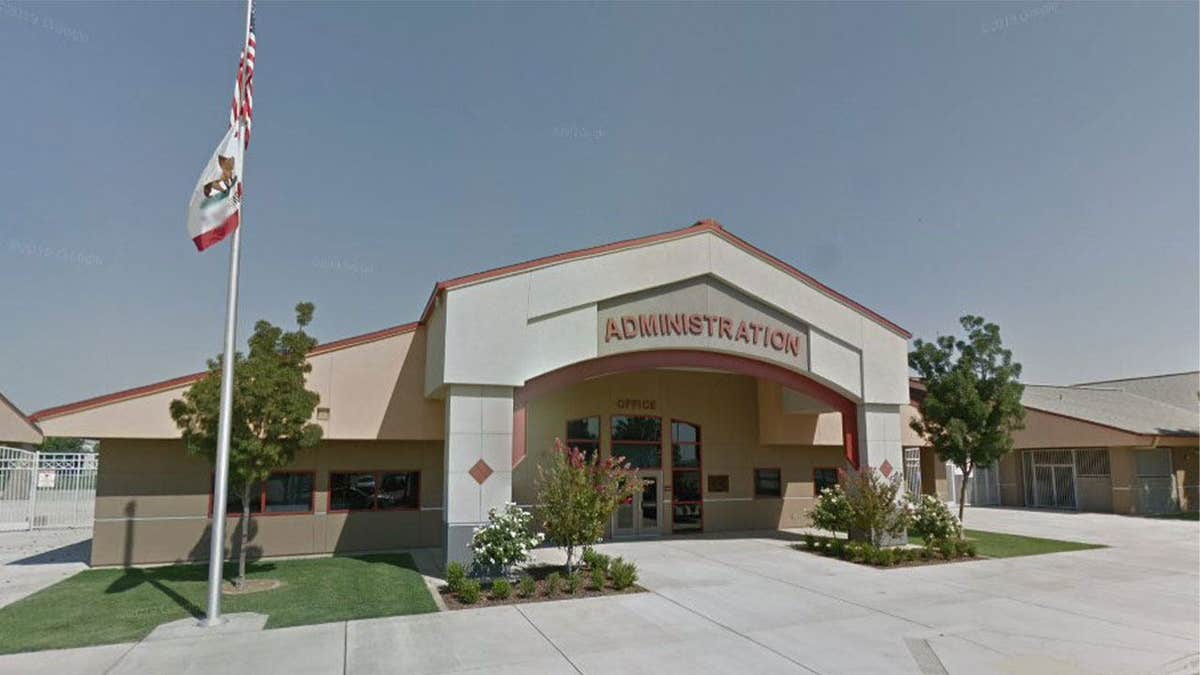Administration building at Independence High School in Bakersfield, California, where a deadly shooting occurred during a football game