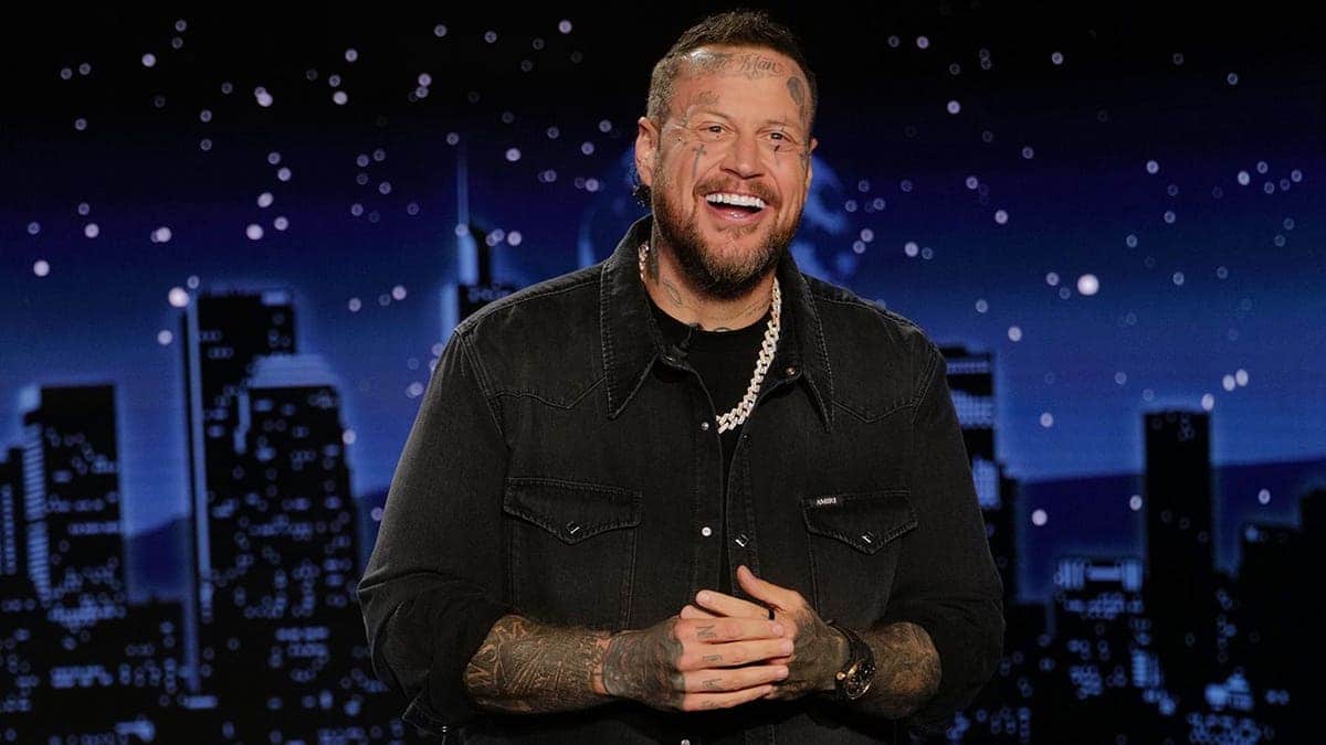 Jelly Roll performs on Jimmy Kimmel Live! with The Cletones.
