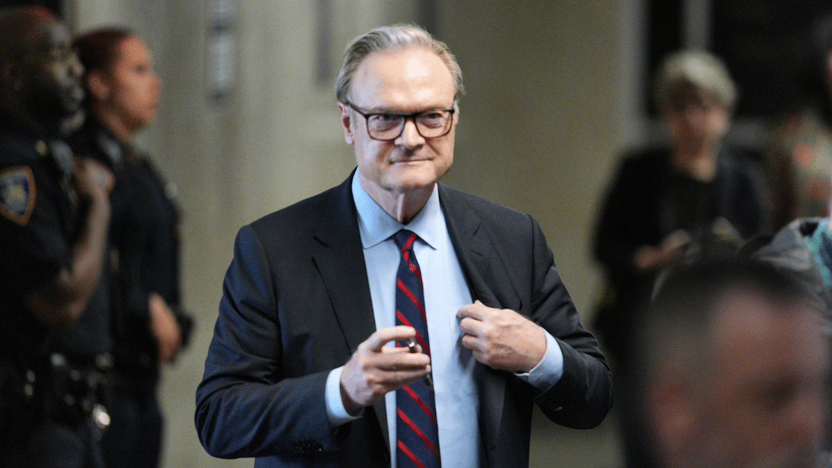 Lawrence O'Donnell attends Trump's 'hush money' trial.