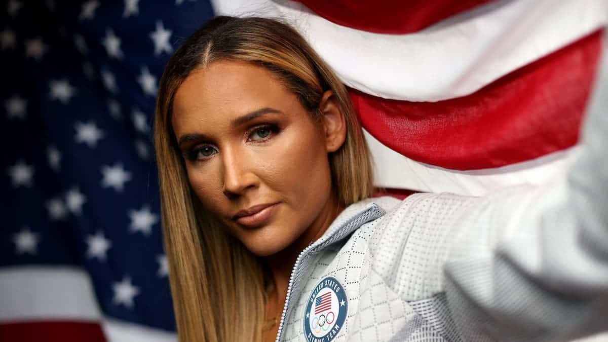 Lolo Jones poses for a portrait during the Team USA Beijing 2022 Olympic shoot.