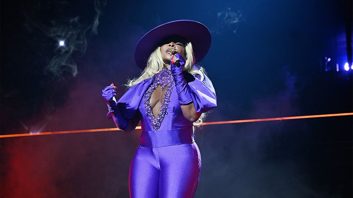 Mary J. Blige performs onstage during her residency opening night in Las Vegas.