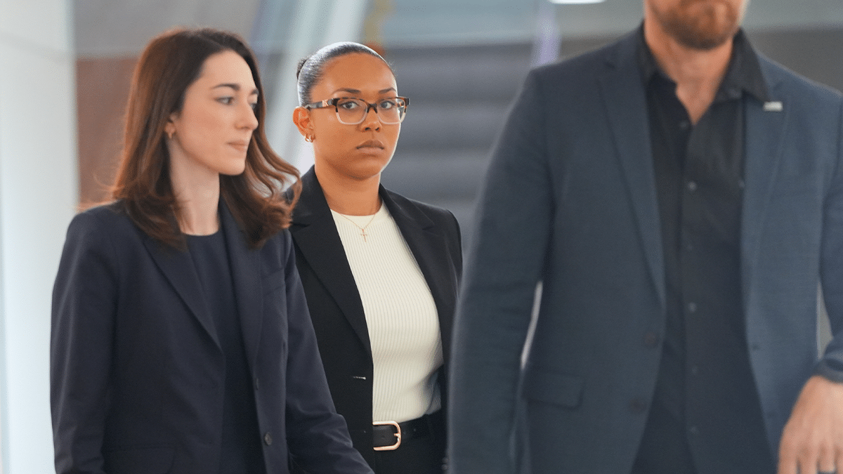 McKenna West arrives with her legal team for a Dallas court hearing in the surrogacy custody dispute