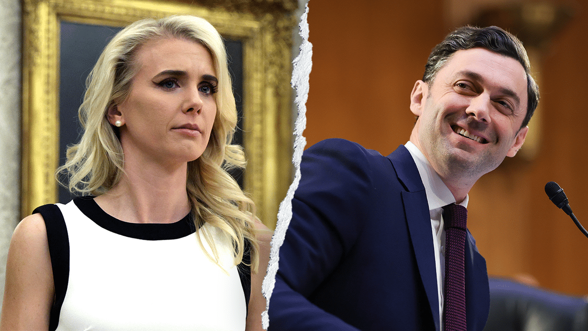 Natalie Harp across from Jon Ossoff