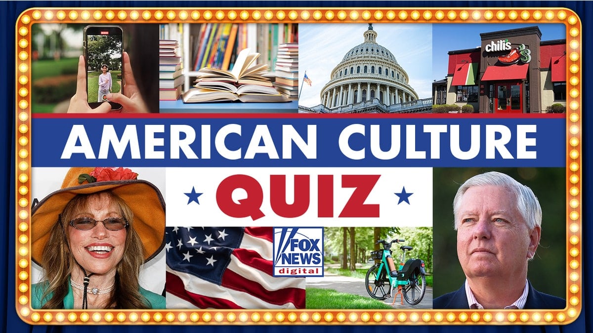 American Culture Quiz, with variety of images displayed in grid
