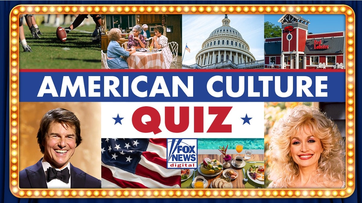 American Culture Quiz, with variety of images displayed in grid