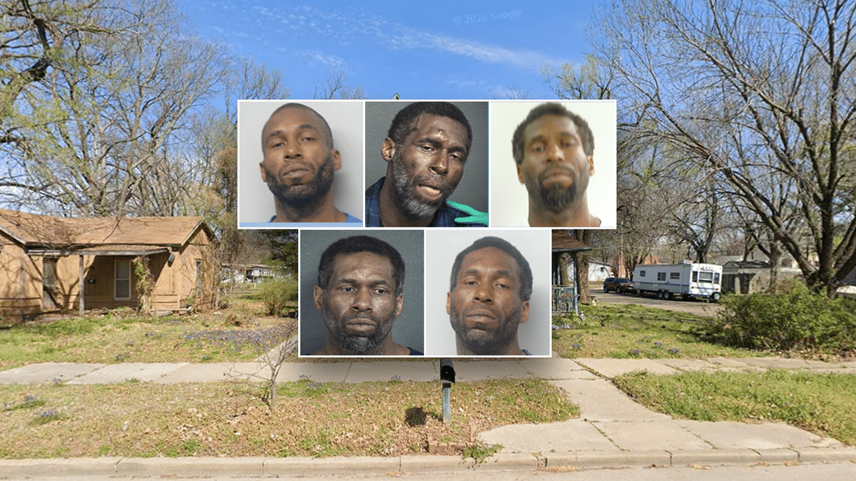 street Ronald Williams is pictured alongside the Winfield, Kansas, neighborhood where authorities say he killed a woman and four young children before dying from a self-inflicted gunshot wound