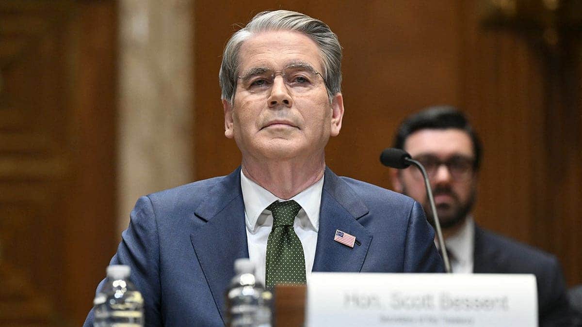 Treasury Secretary Scott Bessent testifying
