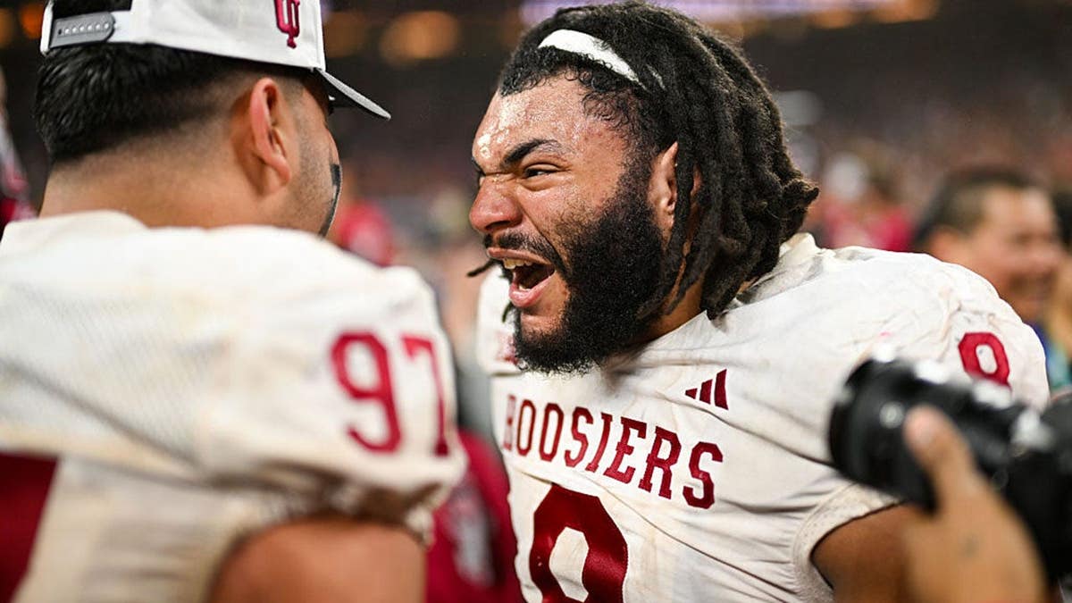 Stephen Daley celebrates after the Big Ten Championship game.