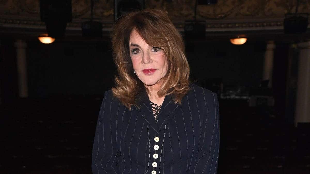 Stockard Channing suit and stage