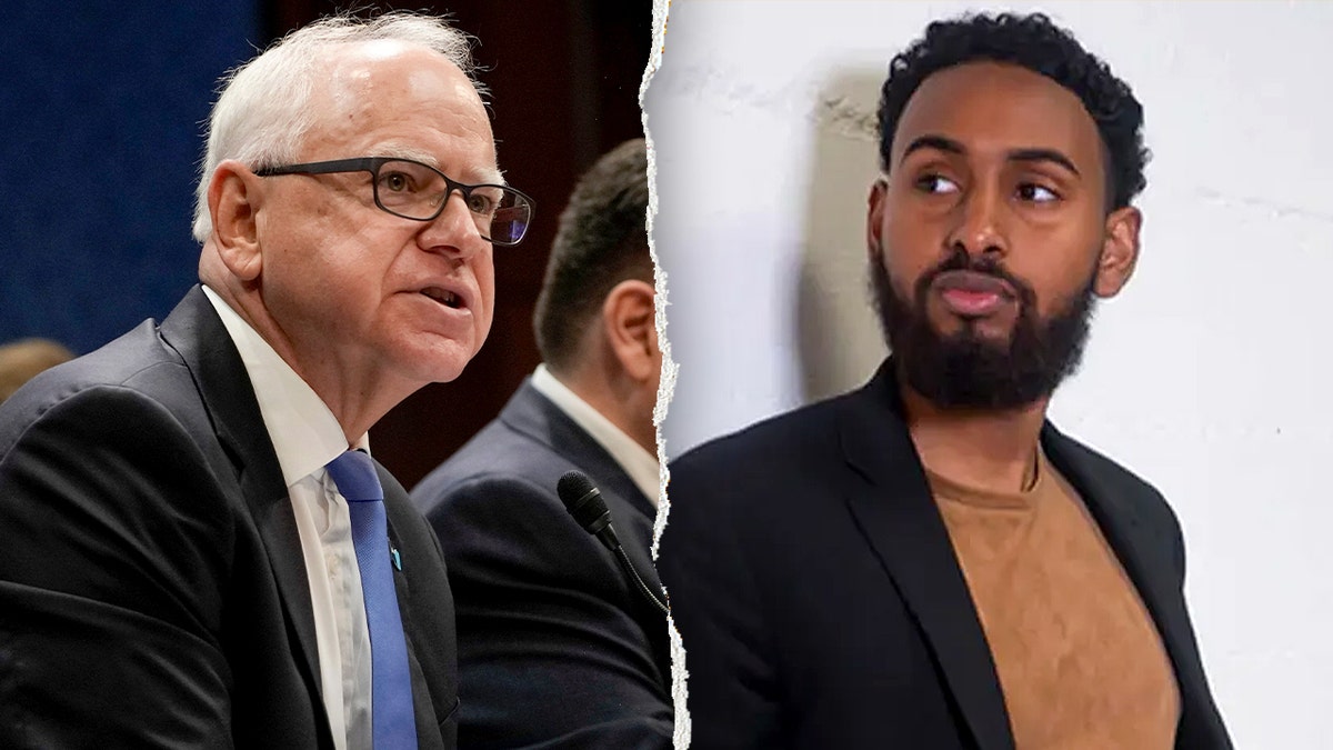 Split of Tim Walz and Salman Elmi