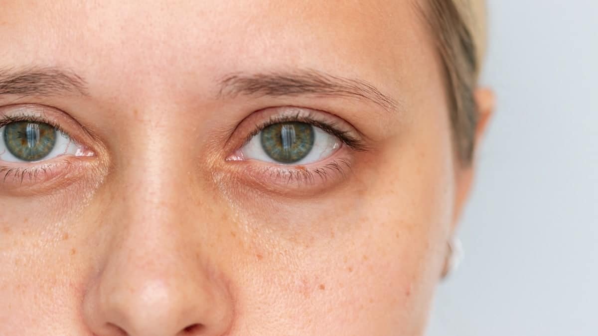 Woman with dark under-eye circles