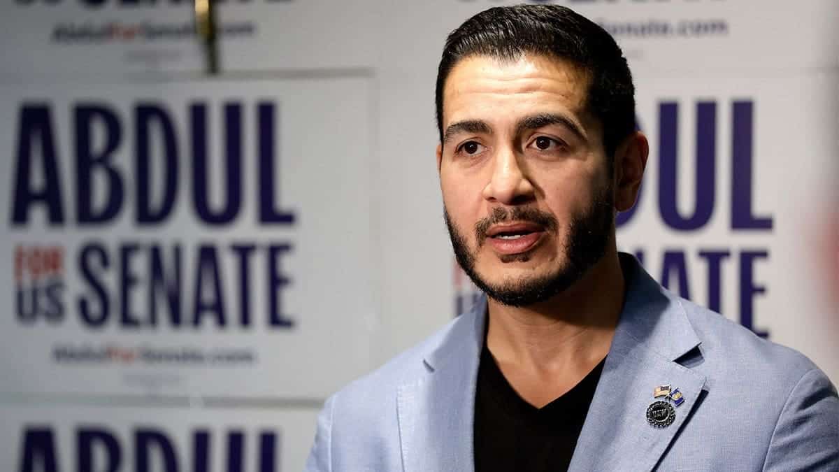 Abdul El-Sayed at campaign event