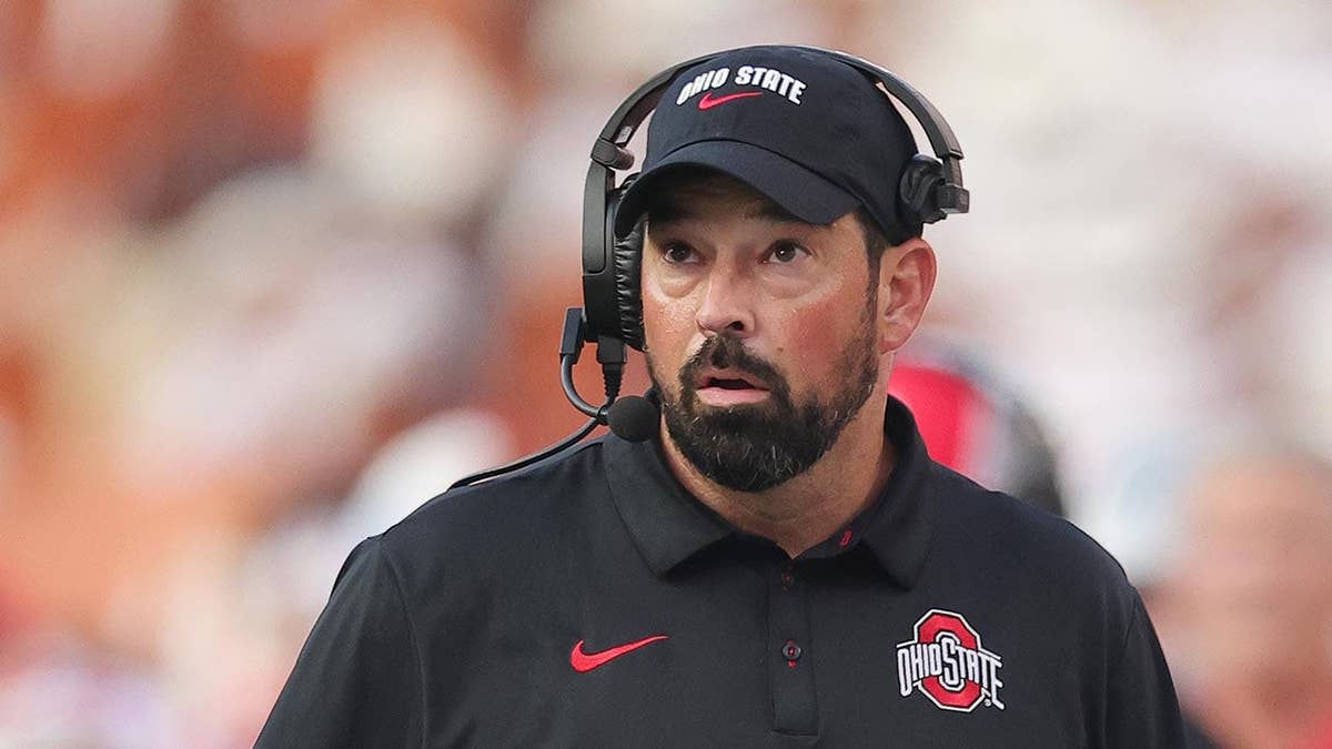 Ryan Day looking on during an Ohio State football game
