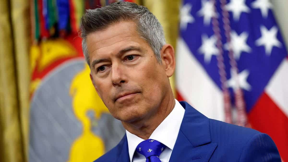 U.S. Transportation Secretary Sean Duffy attends a meeting with U.S. travel executives in the Oval Office of the White House on September 02, 2026 in Washington, DC.
