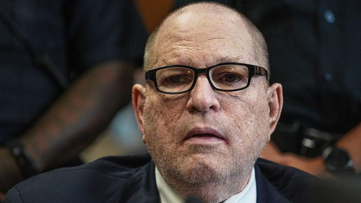 Harvey Weinstein in court.