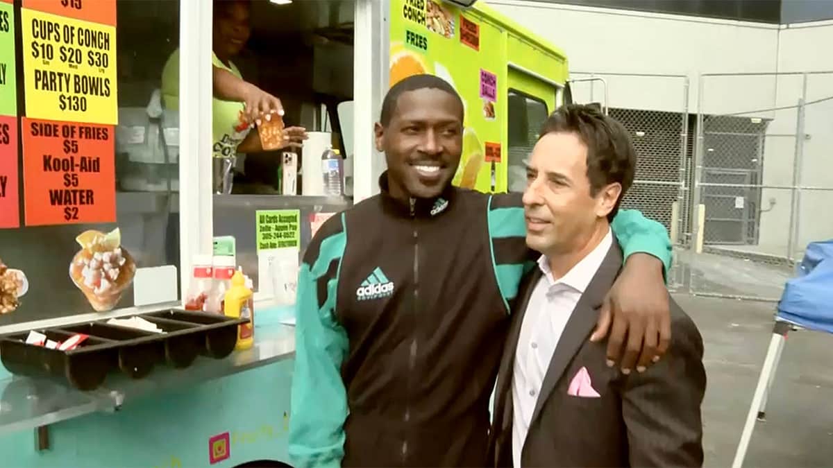 Antonio Brown and his lawyer
