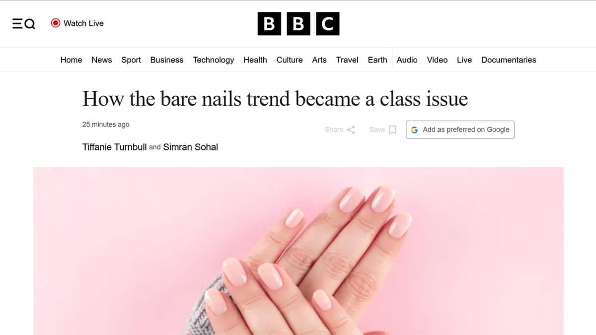 BBC article screenshot