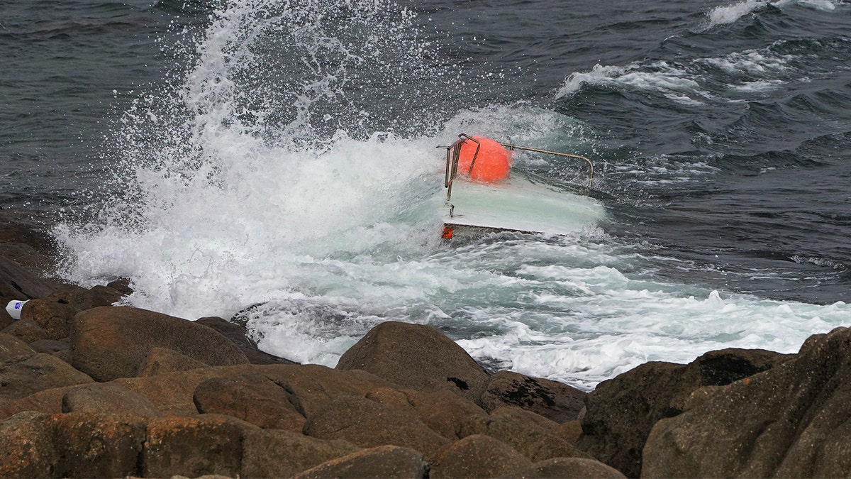 capsized boat