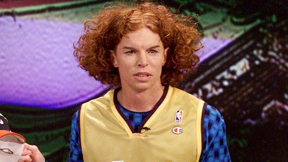 Carrot Top appears on The Tonight Show With Jay Leno.