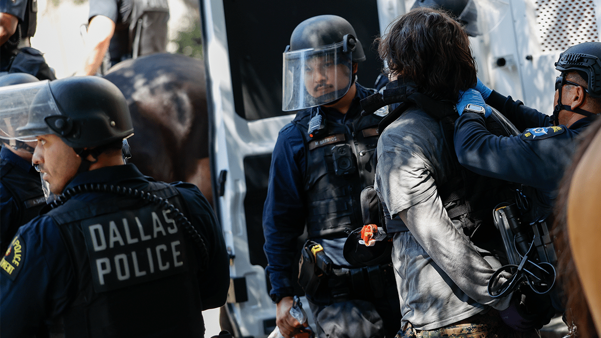 Anti-Trump protesters arrested outside the RNC