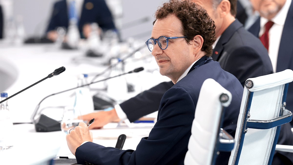 Anthropic CEO Dario Amodei attends G7 Summit working lunch in France.