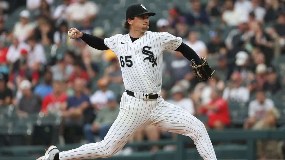 Davis Martin #65 pitches during the first inning for the Chicago White Sox.