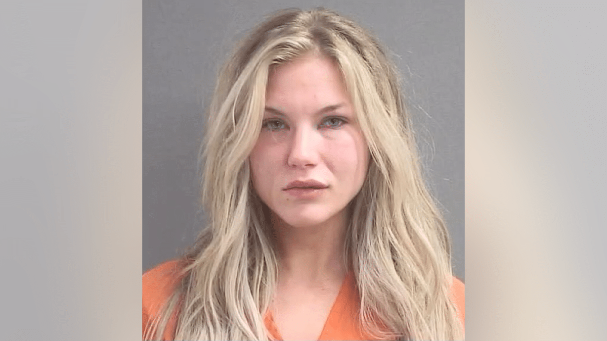 Booking photo of Elizabeth Boucher following her arrest in Daytona Beach, Florida
