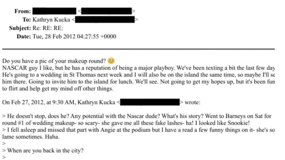 Epstein Files email.