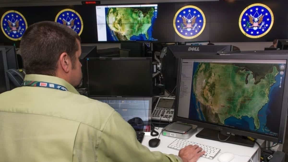 A person at a computer