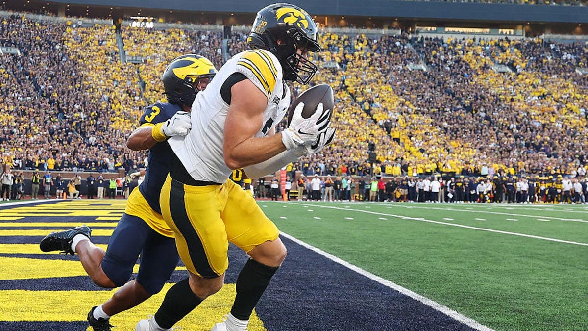 Reece Vander Zee #2 of the Iowa Hawkeyes