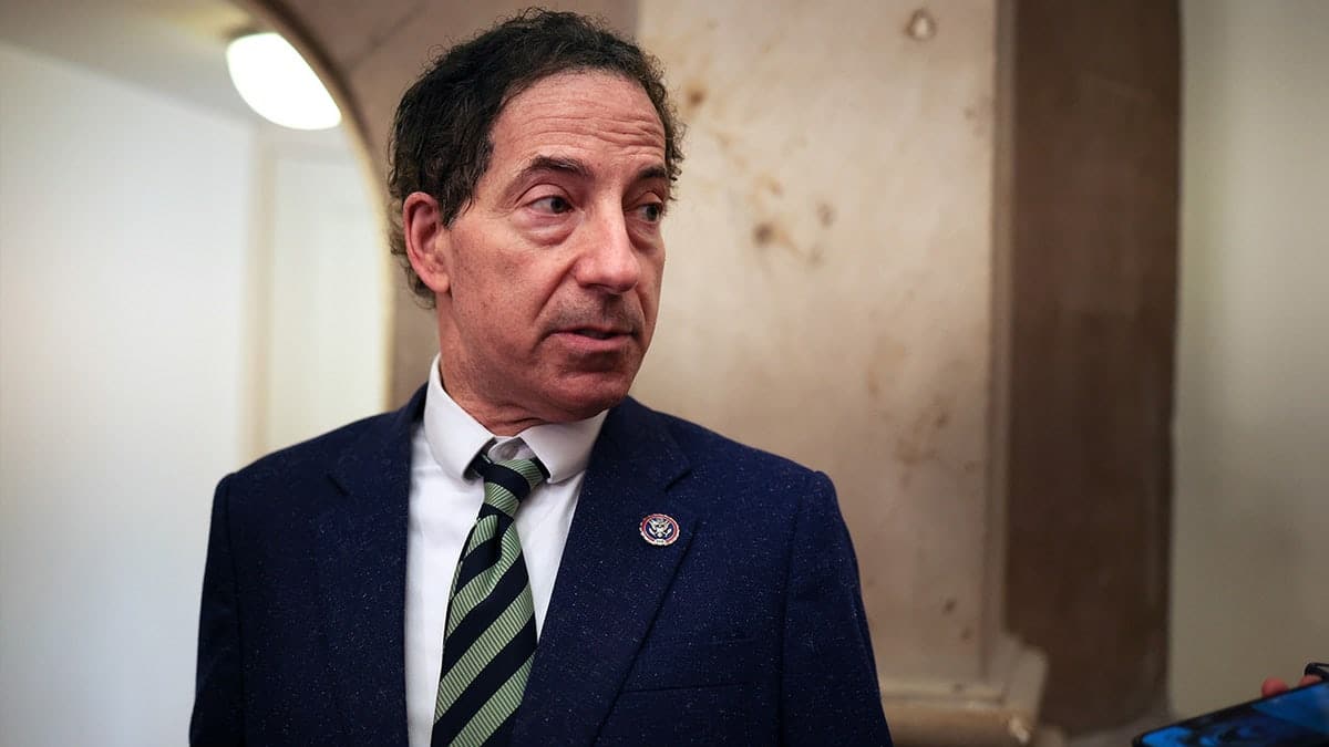 Rep. Jamie Raskin speaking to reporters outside House Speaker Nancy Pelosi's office in Washington, D.C.