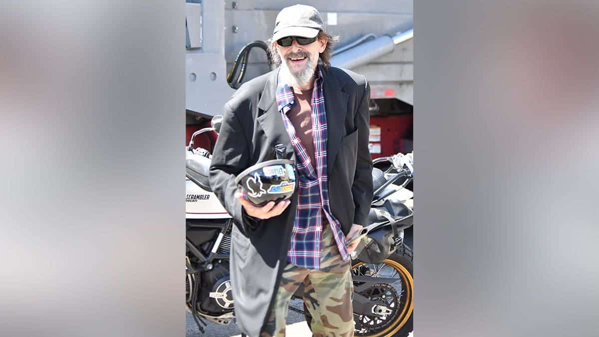 Judd Nelson out in West Hollywood in a flannel shirt in September 2026.