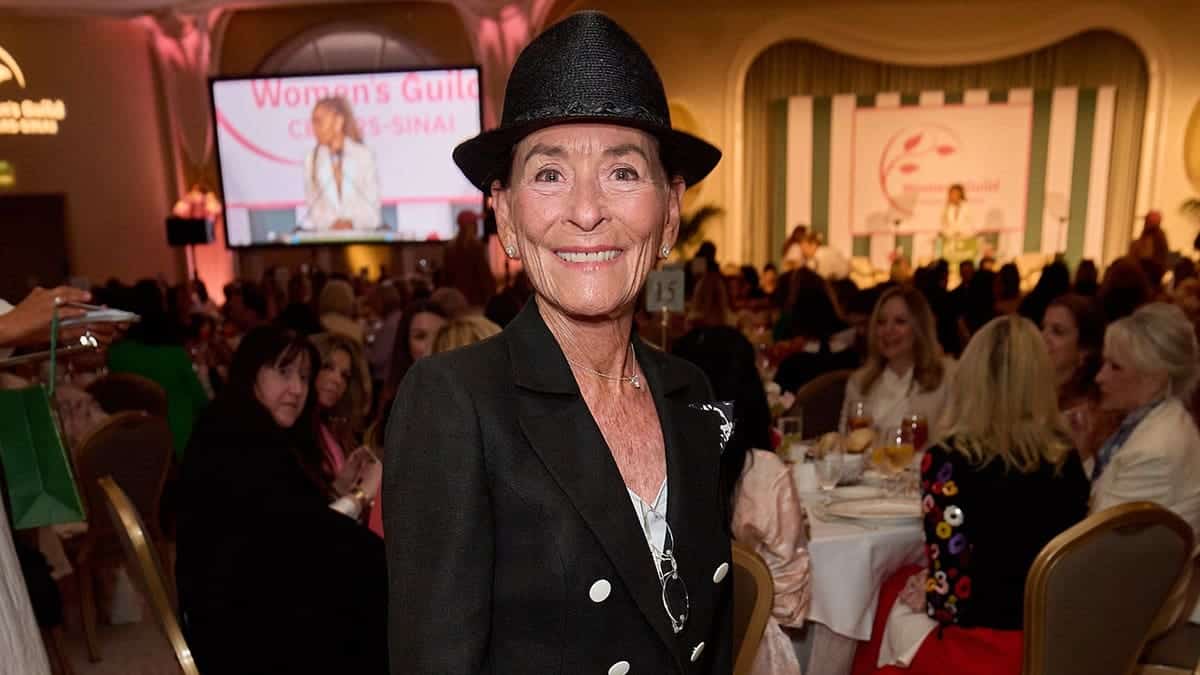 Judge Judy at the Women's Guild Cedars-Sinai Spring luncheon in Los Angeles in May 2025