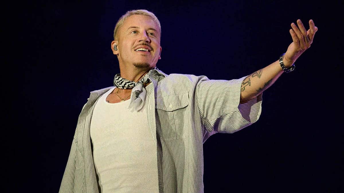 Macklemore performing