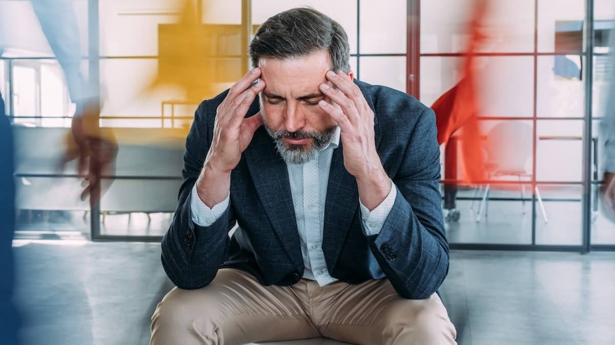 Older man confused