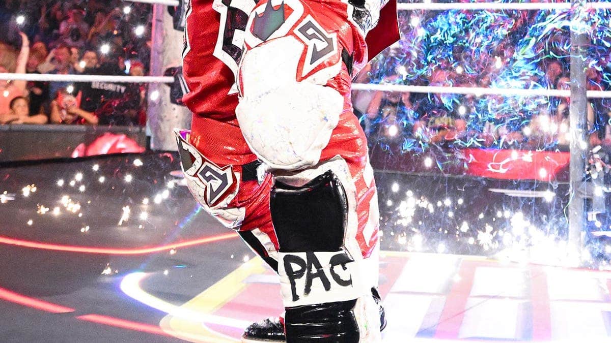 Penta enters the ring during Monday Night RAW at Fiserv Forum.