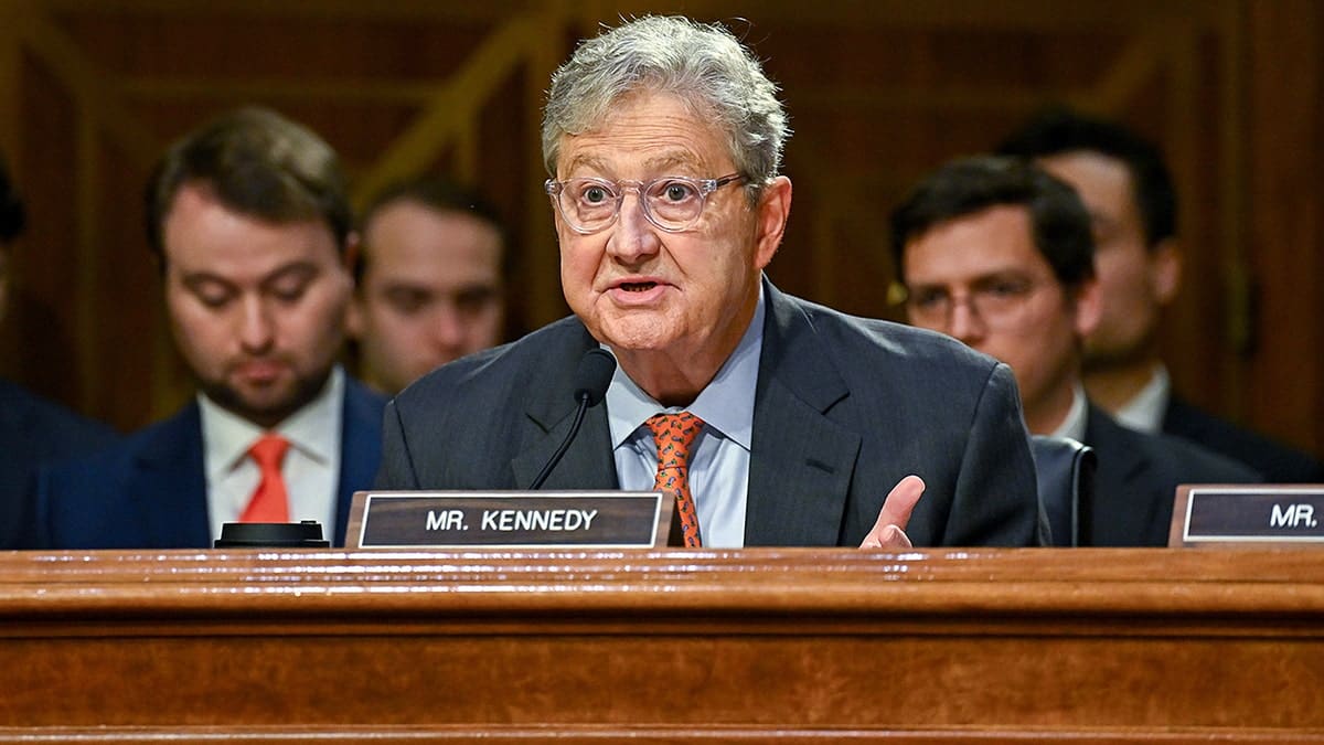 Sen John Kennedy speaks during Senate Judiciary Committee hearing