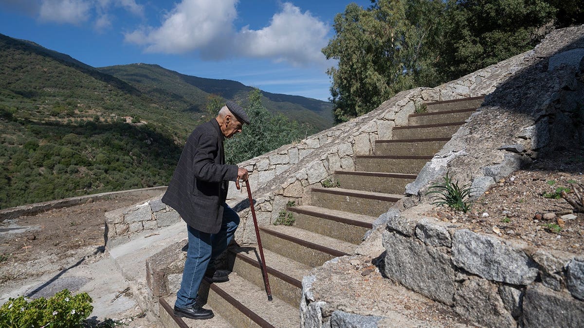Centenarians climb steep hills daily in Bolotana