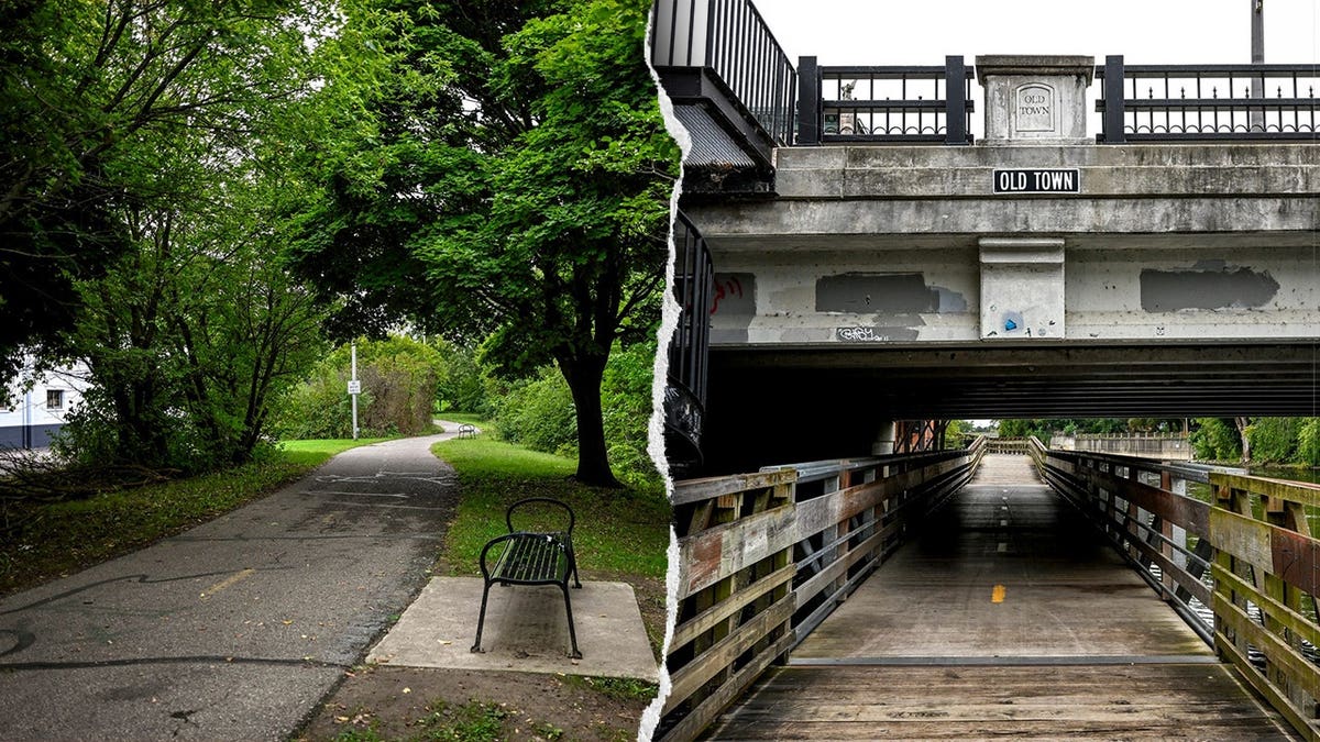 The Lansing River Trail in Michigan.