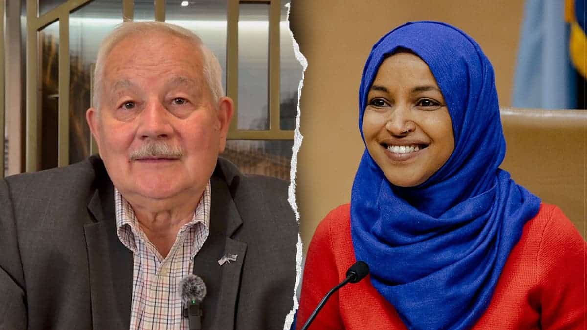 John Nagel and Illhan Omar