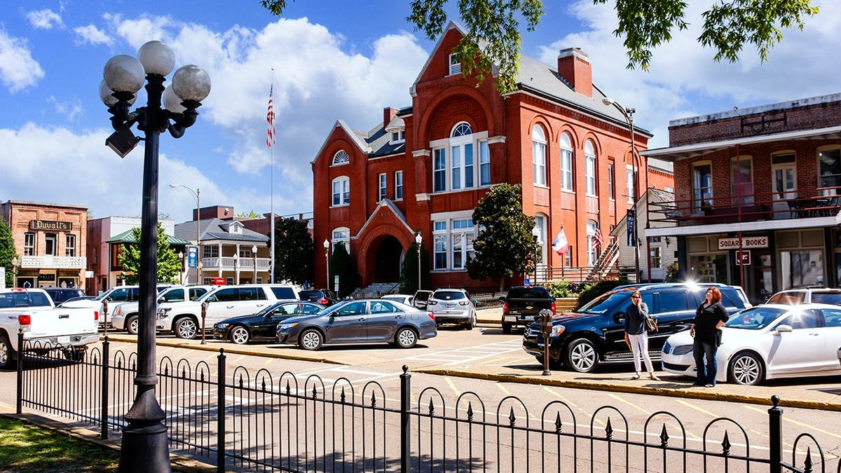 The square in Oxford, Mississippi