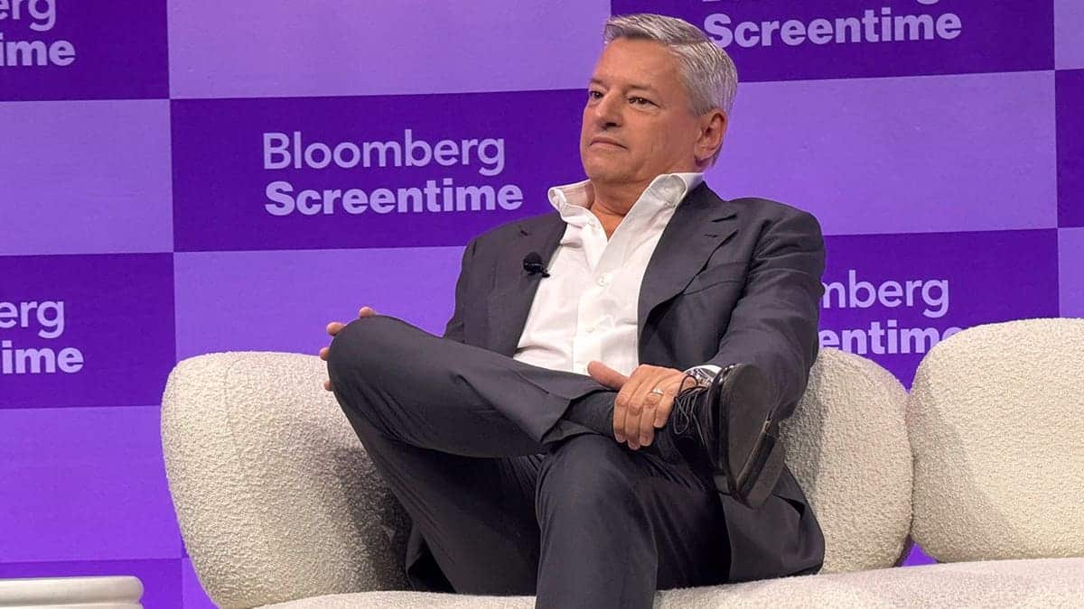 Ted Sarandos at Bloomberg Screentime 2026